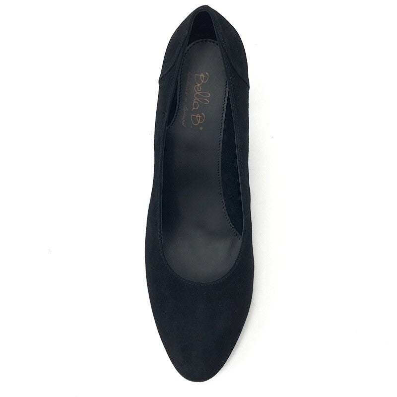 Bella B. elegantas zamšādas augstpapēžu kurpes – Melnas (Handmade in Portugal)