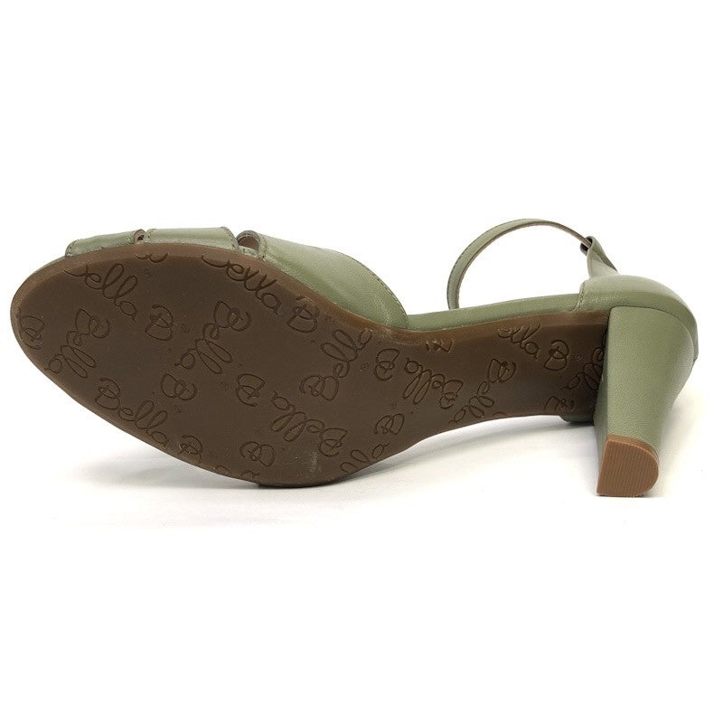 Bella B. Olive Green – Portugāļu roku darba ādas sandales