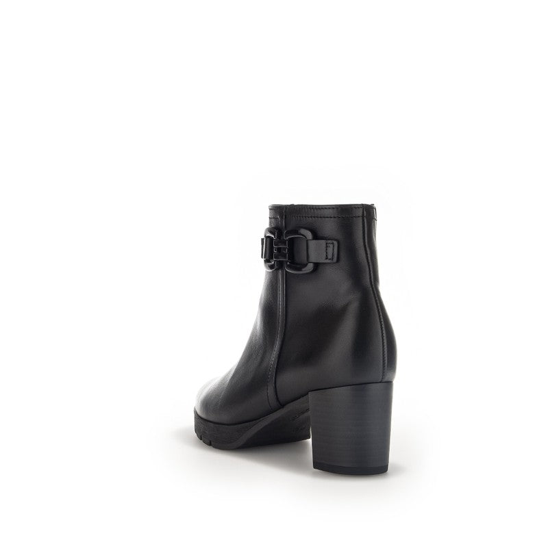 Gabor Wool-Lined Black – Eleganti dabīgās ādas ziemas puszābaki