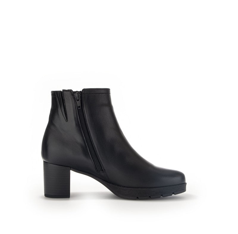 Gabor Wool-Lined Black – Eleganti dabīgās ādas ziemas puszābaki