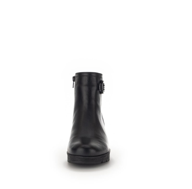 Gabor Wool-Lined Black – Eleganti dabīgās ādas ziemas puszābaki