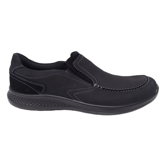 Мужские кожаные туфли большого размера Jomos 322384 Black (полнота H)