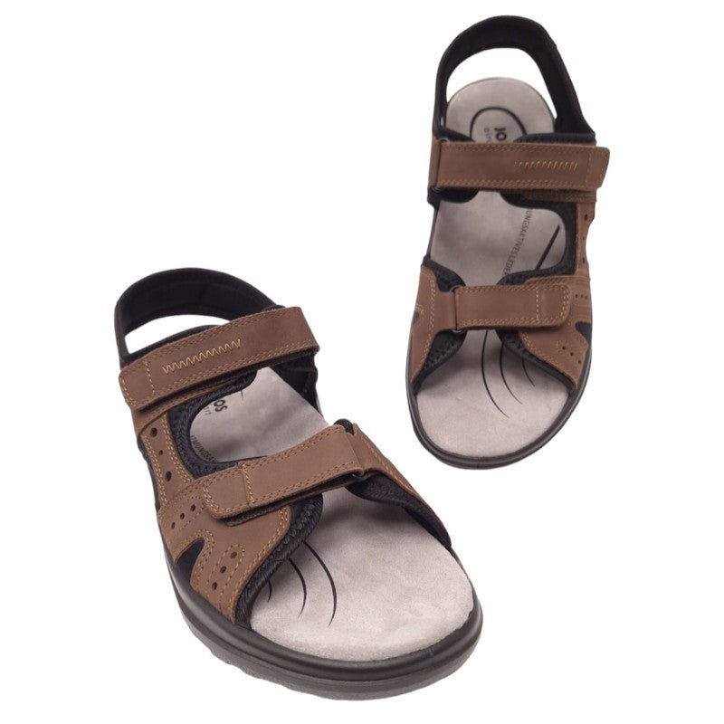 Jomos AirComfort Brown – Vīriešu liela izmēra ādas sandales