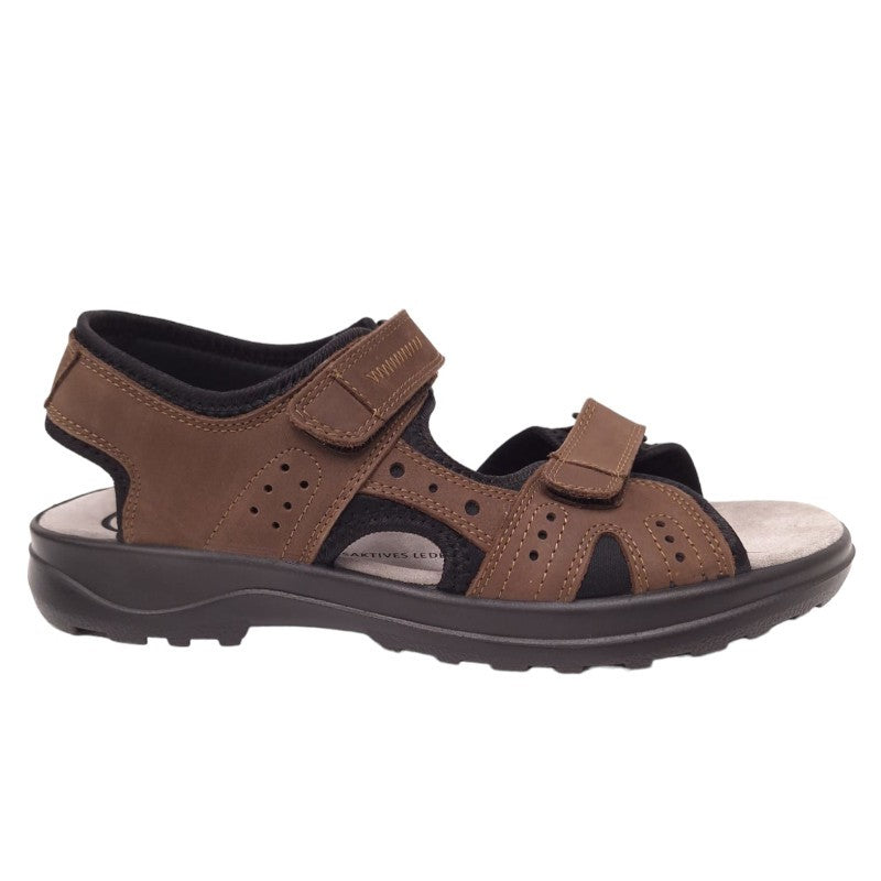 Jomos AirComfort Brown – Vīriešu liela izmēra ādas sandales