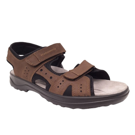 Jomos AirComfort Brown – Vīriešu liela izmēra ādas sandales