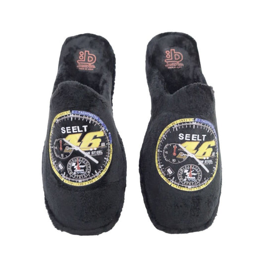Berevere Comfort Black – Men's large-size home slippers
