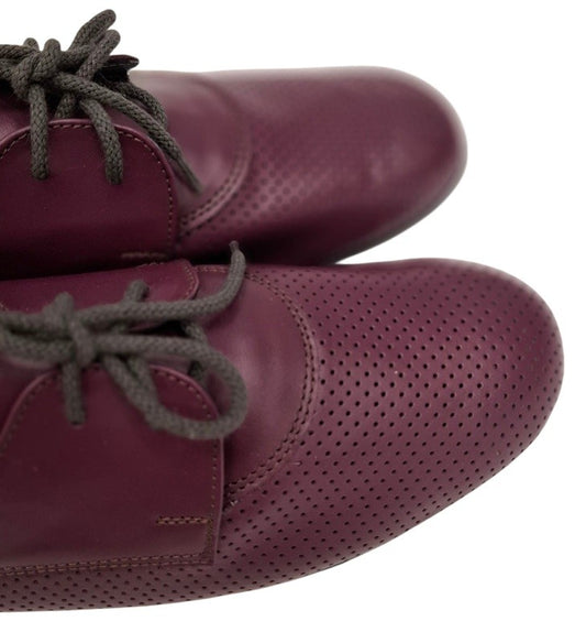 Vitas Laiks T-91/2 Viol – Women's Leather Oxfords (Made in Latvia)