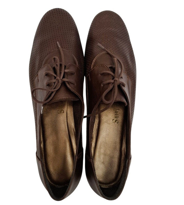 Vitas Laiks T-91 Brown – Sieviešu ādas oksfordi (Latvijas ražojums)