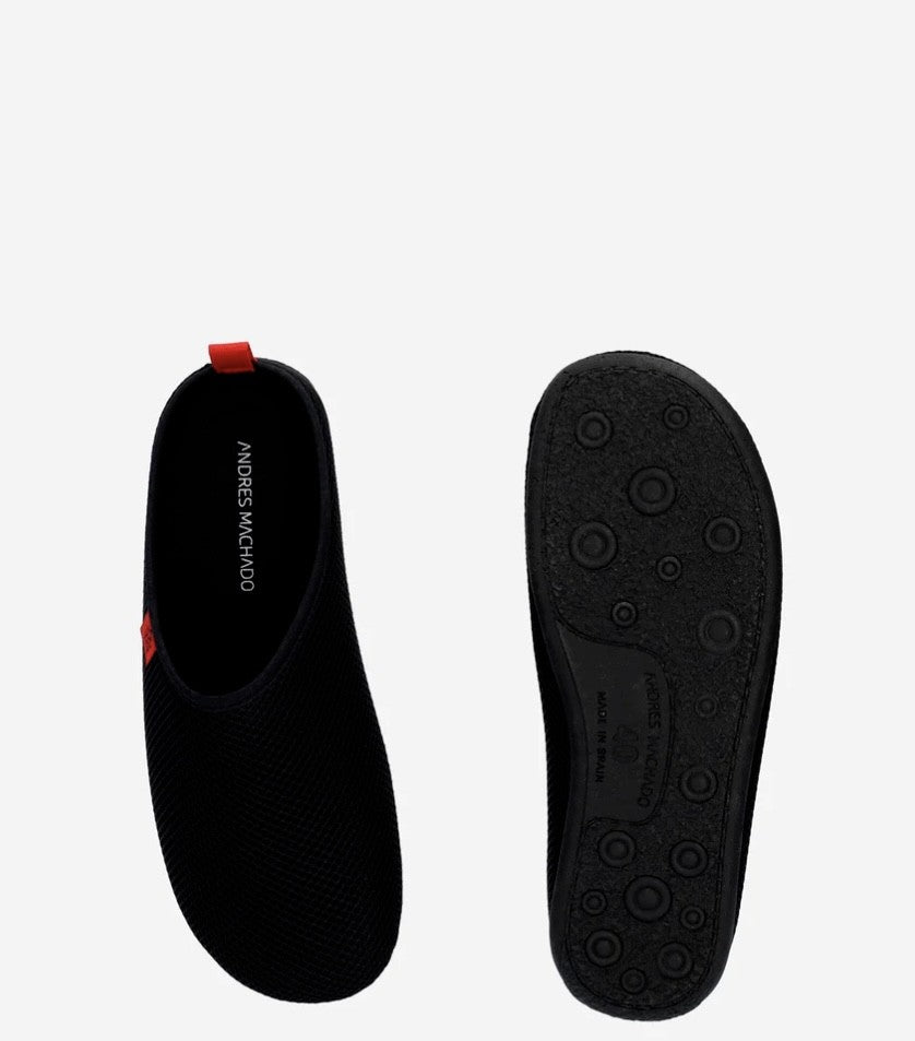 Andres Machado DYNAMIC – Unisex sieta auduma sporta čības (Melnas)